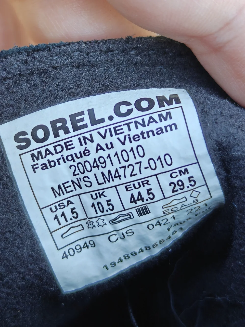 SOREL Men's Explorer Mission Waterproof Winter Boots Black Size 11.5